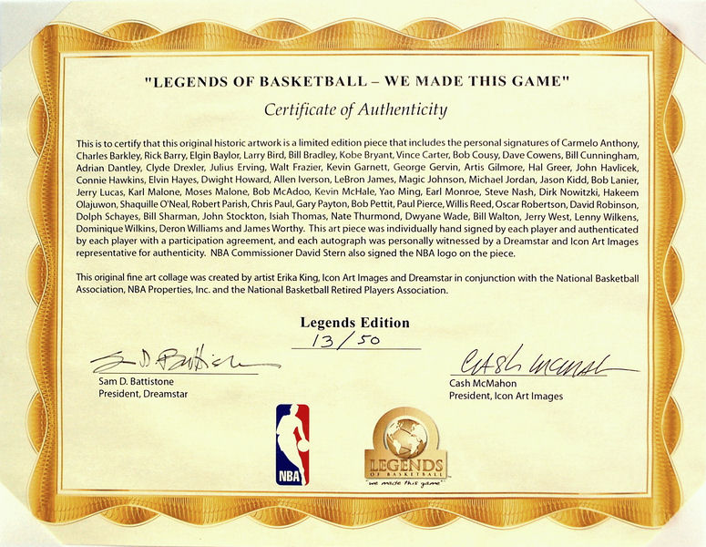 Certificate of Authenticity
